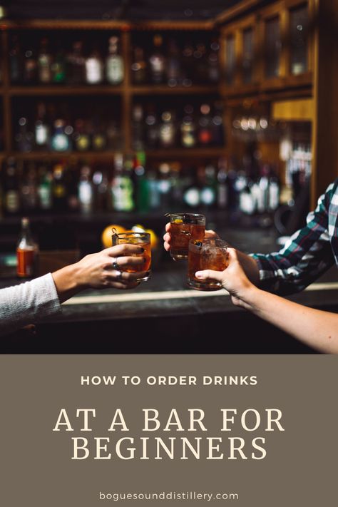 Intimidated by how to order drinks at a bar? This guide teaches you how much you should tip, how to properly order drinks & bar terminology. #cocktails #bars Easy Cocktails To Order At A Bar, Go To Drinks At The Bar, Simple Drinks To Order At The Bar, Common Cocktails To Order, Best Mixed Drinks To Order At A Bar, Common Drinks To Order At A Bar, Easy Drinks To Order At A Bar, Common Bar Drinks To Order, Sweet Drinks To Order At The Bar