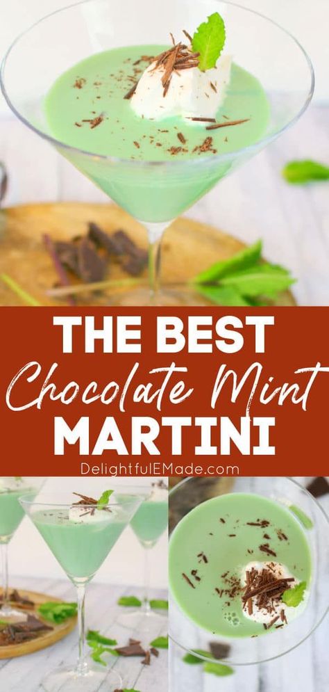 Grasshopper Martini, Creme De Menthe Drinks, Mint Martini, Martini Recipes Vodka, Not Your Mothers, Peppermint Martini, Whipped Vodka, Whipped Cream Vodka, Mint Drink