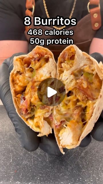 Burito Recipes Chicken, Burritos Recipe Chicken, Low Carb Chicken Burritos, High Protein Freezer Burritos, Healthy Chicken Burritos, High Protein Burritos, High Protein Chicken Burrito, Burito Recipes, High Protein Meals Chicken