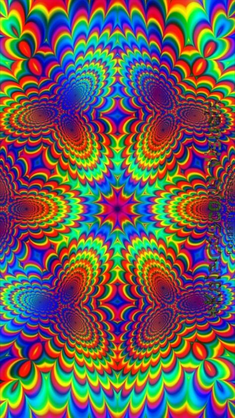 Acid Trips Visuals Aesthetic, Acid Trips Visuals, Trippy Illusions, Free Spirit Art, Jen Stark, Trippy Pictures, Trippy Aesthetic, Trippy Wall Art, Acid Art