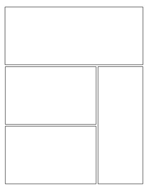 Blank Comic Strip Template, Four Square Writing, Comic Strip Template, Comic Template, Blank Comic Book, Comic Book Template, Writing Template, Comic Book Layout, Comic Layout