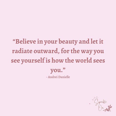 Your perception of yourself can influence how others perceive you. If you have negative thoughts about your appearance, it can affect the way others see you as well. - Andrei Danielle 🤍✨ Negative Thoughts, No Way, Believe In You, See You, Me Quotes, The Way, Good Things, Let It Be, Human