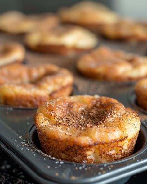 My husband's eyes light up every time he sees this dish on his plate Baked Goods For Breakfast, Muffin Pan Breakfast Recipes, Easy Recipes Brunch, Togo Breakfast Ideas, To Go Breakfast Ideas, Muffins For Two, Brunch Dessert Ideas, Light Breakfast Ideas, French Toast Muffins Recipe