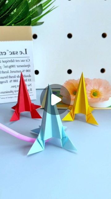 Flying Rocket Craft For Kids, How To Make Rocket With Paper, How To Make Paper Rocket, Paper Rockets For Kids, Flying Paper Crafts, Rocket Paper Craft, Paper Rocket Craft, Rocket Diy, Rocket Ship Craft