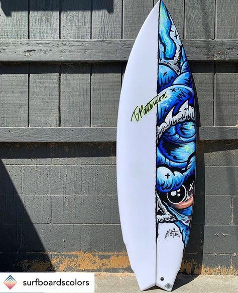 Surf Board Designs Surfboard Art Paint, Surfboards Artwork, Surfboard Art Design, Surfboard Painting, Surfing Quotes, Surfboard Decor, Posca Pens, Leather Jacket Men Style, Surfing Pictures