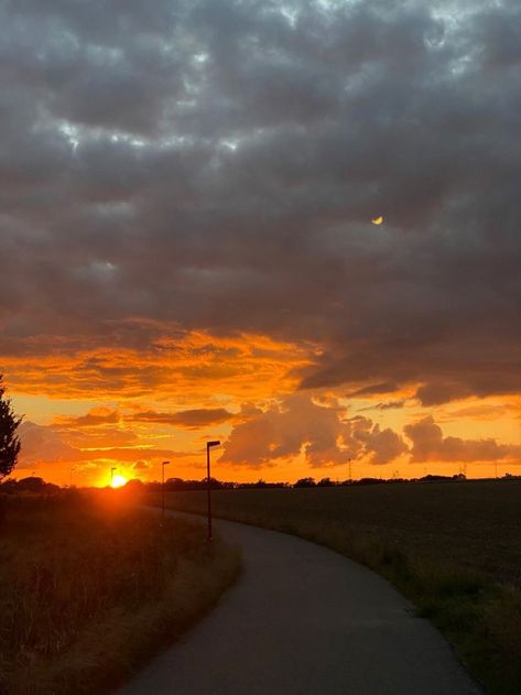 Golden Hour Photos, Sunset Rose, Aesthetic Sunset, Sky Pictures, Look At The Sky, Pretty Landscapes, Pretty Sky, Sunset Pictures, Beautiful Sky