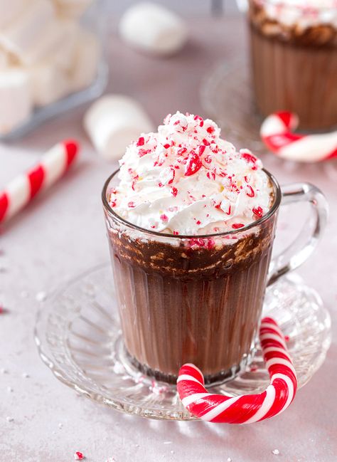 Peppermint Hot Cocoa Recipe • Mocktail.net: Tasty Easy Drink Recipes Cocoa Mix Recipe, Hot Cocoa Mix Recipe, Mint Cocoa, Peppermint Hot Cocoa, Hot Cocoa Mix, Hot Cocoa Recipe, Gingerbread Latte, Cocoa Recipes, Winter Treats