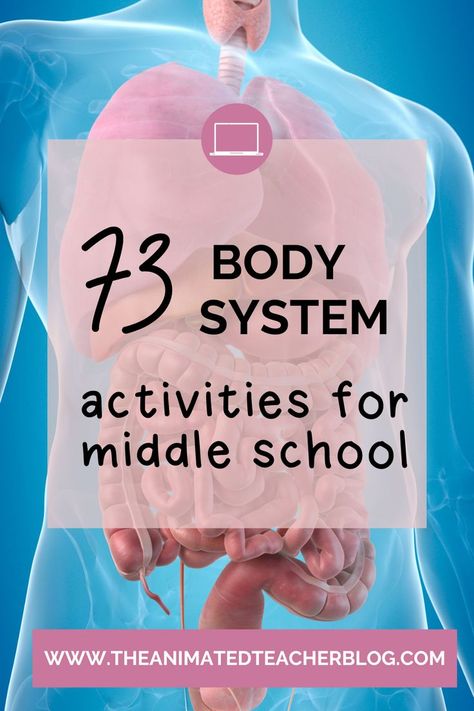 73 body system activities and ideas for middle school teachers Body Systems Middle School, Human Body Systems Activities, Body Systems Activities, Teaching Middle School Science, Human Body Science, Human Body Activities, Science Classroom Decorations, Middle School Science Experiments, Biology Resources