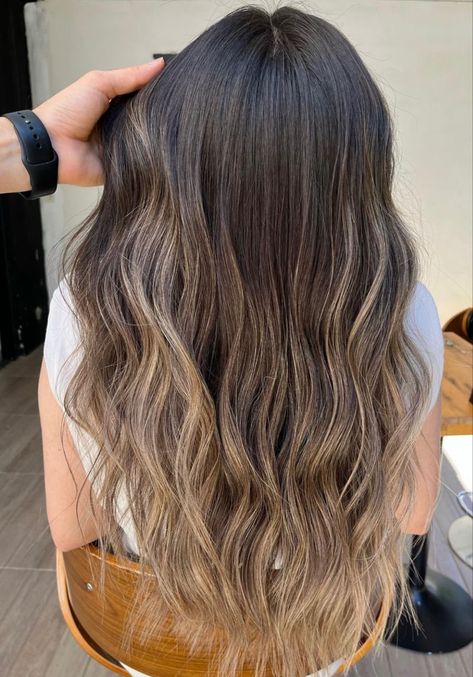 Dark Hair Blonde Ombre, Brown Hair With Blonde Tips Ombre, Blonde Ombre On Brown Hair, Brown Hair Faded Into Blonde, Brown Hair Fading Into Blonde, Brown Hair With Blonde Tips, Brown Hair With Blonde Ends, Brown Hair Fade, Brown To Blonde Ombre Hair