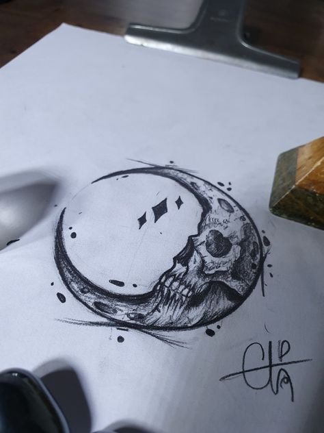 Skeleton And Moon Tattoo, Scary Moon Tattoo, Crescent Moon Skull Tattoo, Dark Sun And Moon Tattoo, Evil Moon Tattoo, Sun And Moon Skull Tattoo, Skeleton Moon Tattoo, Moon Throat Tattoo, Creepy Moon Tattoo