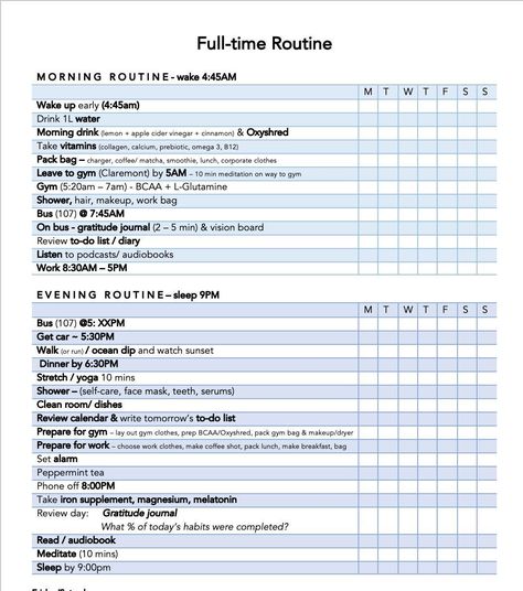 The Ultimate Full-Time Work Productivity Routine plannerspread #ramadandailyplanner😴 Daily Routine For Working Women, Daily Routine Schedule Template, Overcome Laziness, Daily Routine Schedule, Daily Routine Planner, Habit Formation, Work Goals, Work Productivity, Planner Essential