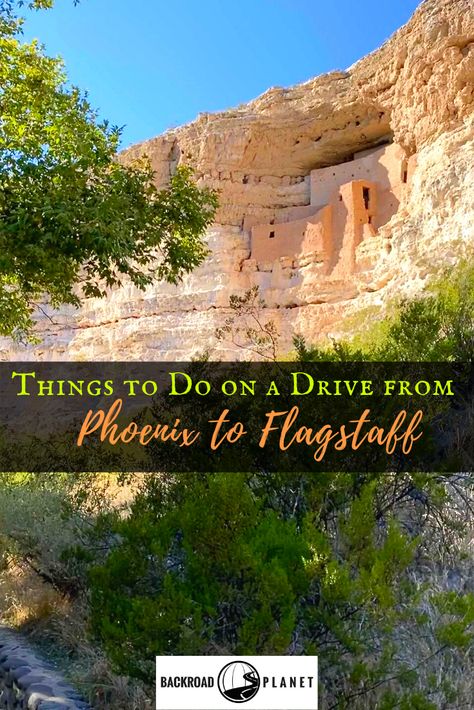 Two national monuments, an experimental town, a legendary pie café, and more attractions to make your drive from Phoenix to Flagstaff, Arizona, an adventure. #travel #TBIN #VisitArizona via @backroadplanet Arizona Outfits, National Park Passport, Arizona Vacation, Visit Arizona, Arizona Road Trip, Flagstaff Arizona, Flagstaff Az, Central America Travel, Arizona Travel