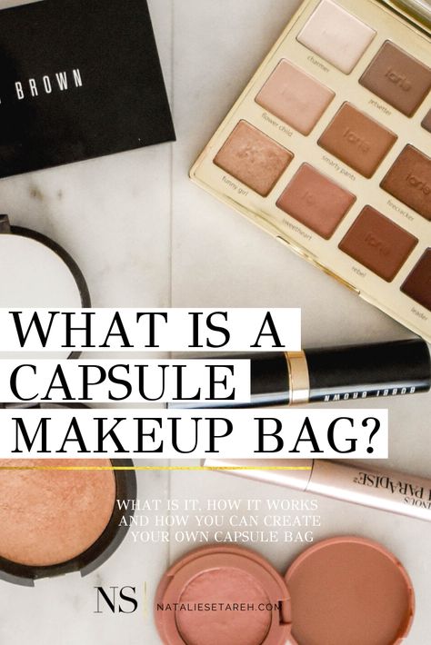 Minimal Travel Makeup Bag, Capsule Makeup Bag, Minimal Makeup Bag Essentials, Minimal Makeup Kit, Purse Makeup Bag Essentials, Makeup Bag Essentials List, Korean Makeup Kit, Minimal Makeup Bag, Mini Makeup Kit