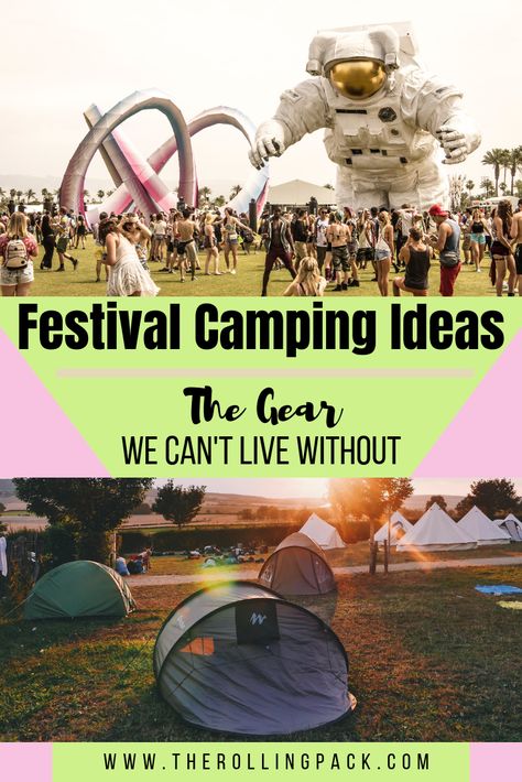 Festival camping is a blast! We spend most of our summer hopping from one festival to the next, and here we reveal all of the festival gear we never leave home without! #festivalcamping #festivalhacks #festivalideas #festivalgear Festival Camping Hacks, Music Festival Camping, Camping Festival, Forest Festival, Electric Forest Festival, Camping Products, Travel Camper, Weekend Camping Trip, Weekend Festival