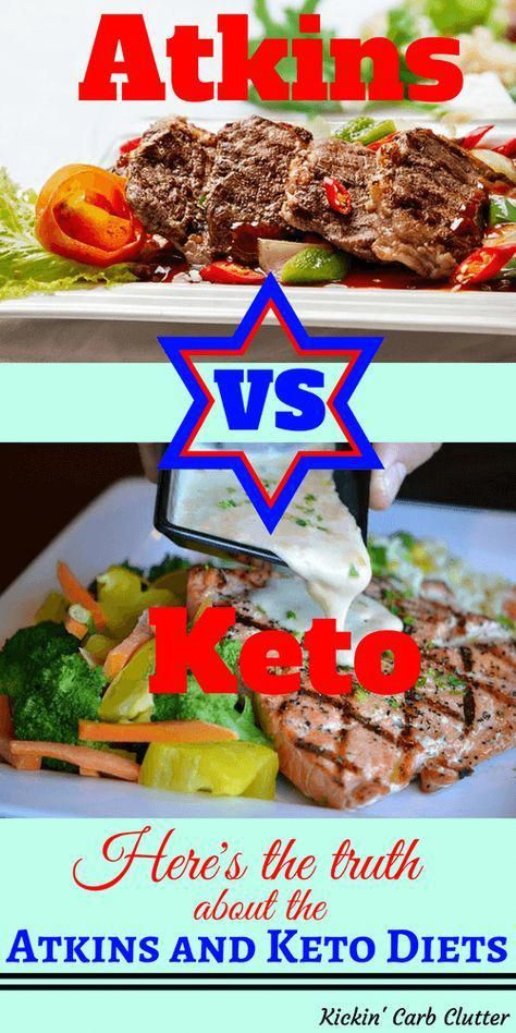 Confused about the differences between Atkins vs Keto? This post sorts out the myths from the facts about Nutritional Ketosis (called Keto or LCHF), the Keto Diet at Reddit, and Atkins. Keto Vs Atkins, Keto Vs Low Carb, Dieting Foods, Adkins Diet, Atkins Diet Plan, Keto Benefits, Man Recipes, Autoimmune Diet, Atkins Diet Recipes