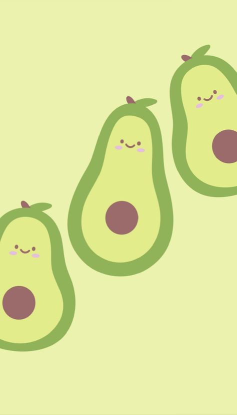 Avocado Wallpaper Aesthetic, Cute Avocado Wallpaper, Avocado Background, Avocado Wallpaper, Insta Theme, Cow Wallpaper, Cute Avocado, Simple Phone Wallpapers, 3d Wallpaper