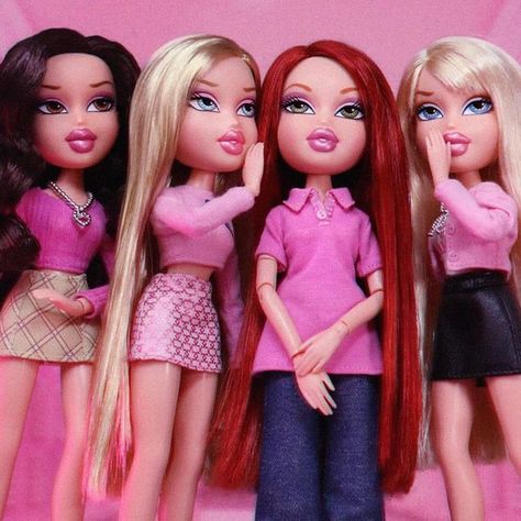 Bratz on Instagram: "Get in loser, cuz’ the Plastics have gone literally, full-on plastic! 👄💕🚗 Limited edition Bratz x Mean Girls dolls are coming soon!
 
Launching on the following dates at 8am PST on Bratz.com, Amazon EU and UK, and Corte Ingles.
 
👚Cady – Oct 3
🍫 Regina – Oct 17
🌧️ Karen & Gretchen 2-Pack – Oct 31
 
International shipping will be available on bratz.com, including Australia, Canada, France, Mexico, New Zealand, Ireland, Spain, US, Germany, and Italy.
 
Express your passion for fetch fashion! 👄💕 #bratz #meangirls" Trashy 2000s, Bratz Aesthetic, The Plastics, Brat Doll, Bratz Girls, Holiday Wishlist, Get In Loser, Doll Aesthetic, Barbie Hair