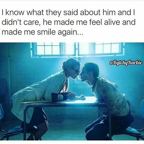 ♻ @bytchybarbie #facts Arley Queen, Hahaha Joker, Jared Leto Joker, Leto Joker, Harley And Joker Love, Der Joker, Squad Photos, Harley Quinn Quotes, Joker Pics