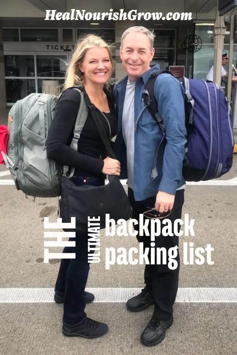 Backpack packing list from an experienced world traveler, this is the one! Learn how to pack light and still enjoy your vacation. Packing In Backpack, Backpack Europe Packing, Travel With Backpack Only, 10 Days In Europe Packing, Packing A Backpack For Travel, How To Pack A Backpack For Travel, 5 4 3 2 1 Packing, Backpack Travel Packing, How To Pack Backpack