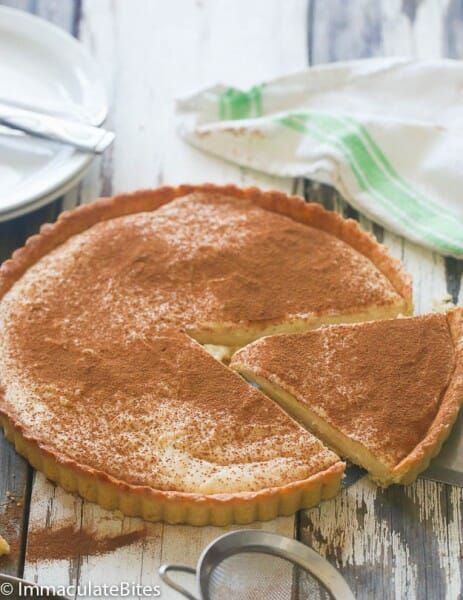 Milk Tart Milktart Recipe South Africa, Milk Tarts, Milktart Recipe, Torte Recipes, Koeksisters Recipe, Baileys Tiramisu, Fruity Cakes, South African Desserts, African Dessert