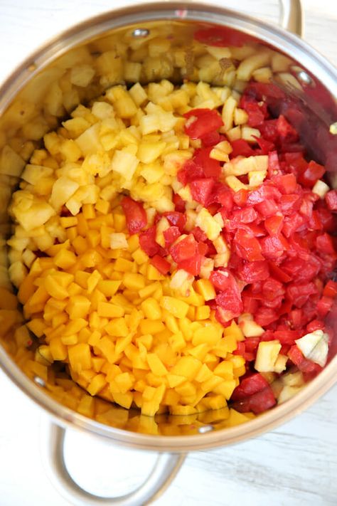 Pineapple Salsa Canning Recipe, Mango Salsa Canning Recipe, Canned Mango, Mango Tomato Salsa, Canned Salsa Recipes, Mango Pineapple Salsa, Salsa Canning Recipes, Pineapple Salsa Recipe, Tomato Salsa Recipe