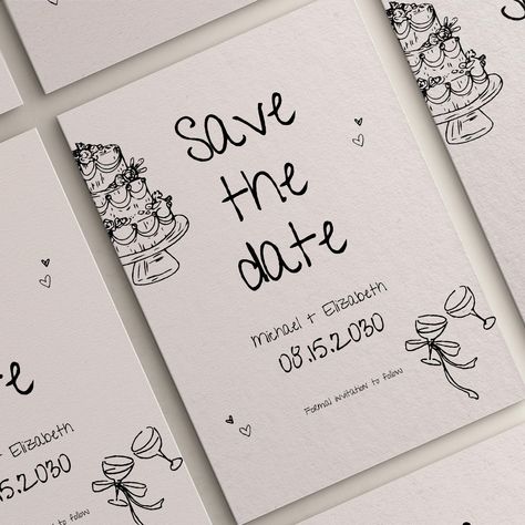 Modern save the dates