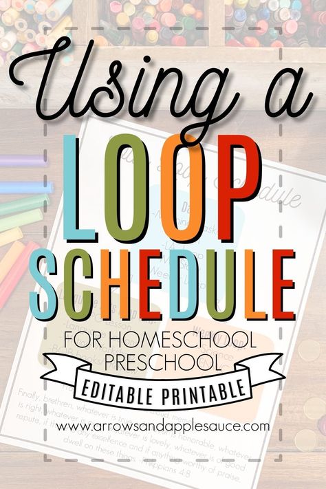 Using a loop schedule instead of a traditional lesson plan for our homeschool preschool has taken so much stress out of our day and allowed us to enjoy the learning process even more together. Check out what's in our daily schedule! #lessonplanning #preschoolathome #homeschoolpreschool #learningathome #dailyschedule #loopschedule #printableschedule #preschoolprintables Loop Schedule Printable, Homeschool Loop Schedule Ideas, Homeschool Subject Schedule, The Good And The Beautiful Schedule, Tk Homeschool Schedule, Homeschool Loop Schedule Free Printable, Loop Schedule Homeschool, Homeschool Loop Schedule, Homeschool Daily Schedule Template