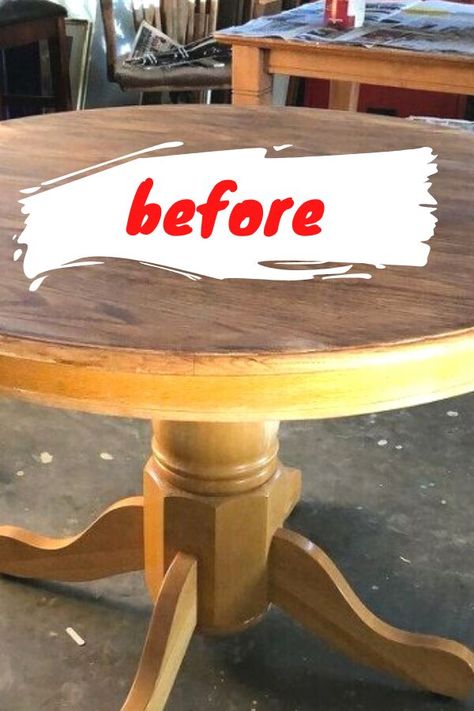 Painted Wooden Dining Table, Diy Table Redo, Round Pedestal Dining Table Redo, How To Refinish A Table Farmhouse Style, Wood Table Upcycle, Chalk Paint Table Ideas, How To Paint A Table Farmhouse Style, Repurposed Table Ideas, Refinishing Table Ideas