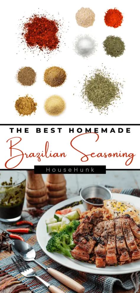 Brazilian Steakhouse Seasoning Recipe, Brazilian Steak Seasoning, Brazilian Spice Blend, Brazilian Steak Marinade, Brazilian Seasoning Recipe, Brazilian Steakhouse Marinade, Brazilian Sauce, Brazilian Seasoning, Steak Seasoning Recipes