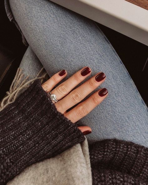 Opi Red Nail Polish, Wine Nails, Red Nail Polish, Red Nail, Nagel Inspo, Fall Nail Colors, Neutral Nails, Manicure Y Pedicure, Nailed It