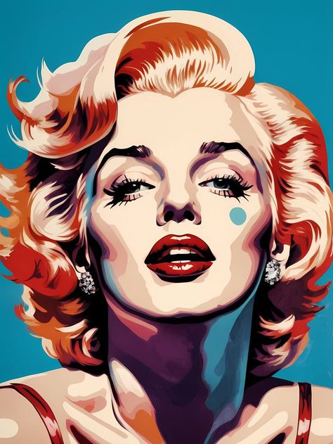 Saatchi Art is pleased to offer the artwork, "Marilyn Monroe Portrait Pop Art No.2," by Dmitry O, available for purchase at $370 USD. Original Digital: Algorithmic Art on Paper. Size is 36 H x 24 W x 0.1 in. Andy Warhol Prints, Fauvist Art, Pop Art Marilyn, Art Deco Portrait, Marilyn Monroe Pop Art, Marilyn Monroe Poster, Andy Warhol Pop Art, Andy Warhol Art, Marilyn Monroe Portrait