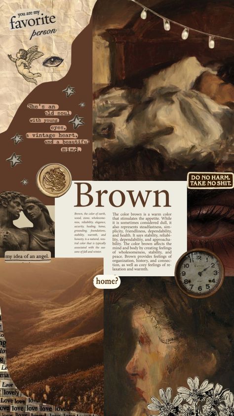 Earth Color Wallpaper Aesthetic, Old Soul Aesthetic Wallpaper, Brown Eyes Aesthetic Wallpaper, Brown Eyes Wallpaper, Dark Brown Aesthetic Wallpaper, Scrapbook Essentials, Brown Vibe, Brown Eye Quotes, Moodboard Brown