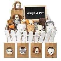 Mini Chalkboard Signs, Puppy Party Favors, Stuffed Dogs, Animal Party Favors, Pet Theme, Mini Chalkboards, Chalk Marker, Dog Stuffed Animal, Kids Gift Guide