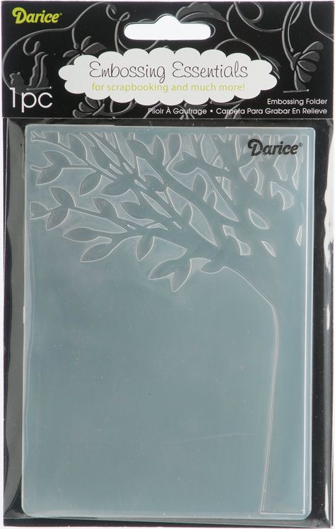 Darice Embossing Folder 4.25"x5.75" - Leafy Tree Trunk Embossing Techniques, Embossing Machines, Embossing Machine, Cross Stitch Supplies, Paper Craft Supplies, Embossing Folders, Unique Cards, Craft Materials, Embossing Folder