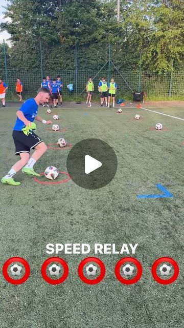 Fun Soccer Drills For U8, Soccer Obstacle Course, Soccer Drills For U8, Football Drills For Kids, U8 Soccer Drills, Soccer Activities, Relay Games For Kids, Fun Soccer Drills, Fun Soccer Games