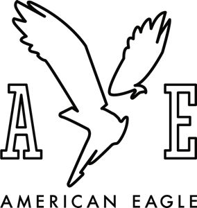 American Eagle Logo Design, New Logo Png, Aeropostale Logo, American Eagle Logo, Football Fonts, Hollister Logo, Eagle Vector, Cricut Shirts, American Eagle T Shirts