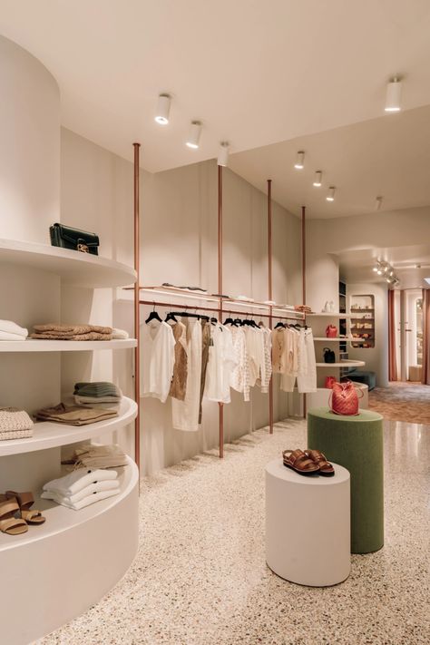 Tiffany Boutique | WeWantMore Design Studio Boutique Shop Interior, Clothing Boutique Interior, Closet Organizers & Garment Racks, Leuven Belgium, 2022 Picture, Clothing Store Interior, Retail Space Design, Clothing Store Design, Store Design Boutique