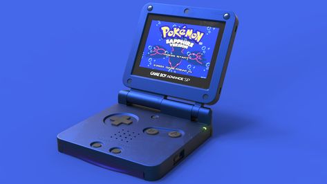 Gameboy Advance SP, Devon Hartman on ArtStation at https://www.artstation.com/artwork/0n4Bk5 Gameboy Design, Gameboy Sp, Object Drawings, 2000s Tech, Feather Ideas, Pokemon Emerald, Gameboy Advance Sp, Console Game, Childhood Memories 90s