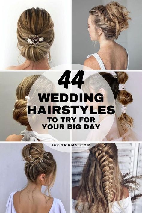 Pin this for breathtaking wedding hairstyles that will make you the most beautiful bride! From romantic updos to chic braids, find inspiration for your bridal look. #WeddingHairstyles #BridalBeauty #FashionBlog Wedding Hair Updo Front View Braid, Wedding Hair With No Veil, Classic Elegant Bridal Hair, Boho Hairstyles For Long Hair Wedding Bohemian Bride, Wedding Hairstyles Thick Long Hair, Braid Updo For Wedding, Wedding Hair Styles Bride, Braids For Wedding Hair, Long Hair Updo For Wedding