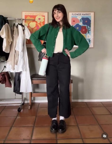 Thrifted Corporate Outfits, Professional Therapist Outfit, Fall Therapist Outfit, Anthropologie Employee Outfit, Dopamine Work Outfits, Gen Z Office Fashion, Art Professor Outfit, Teacher Outfits Gen Z, Young Professor Outfit Women