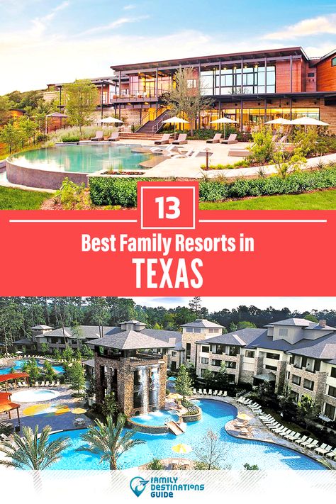 Want ideas for a family vacation to Texas? We’re FamilyDestinationsGuide, and we’re here to help: Discover Texas’s best resorts for families - so you get memories that last a lifetime! #texas #texasvacation #texaswithkids #familyvacation Resorts In Texas, Texas Resorts, Family Vacations In Texas, Texas Aesthetic, Resorts For Kids, Houston Hotels, Kid Friendly Resorts, Dallas Hotels, Best Family Vacation Spots