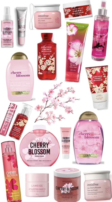 Cherry Blossom Scent, Blossom Perfume, Body Hygiene, Bath And Body Works Perfume, Shower Skin Care, Body Smells, Pretty Skin Care, Perfume Scents, Perfume Lover