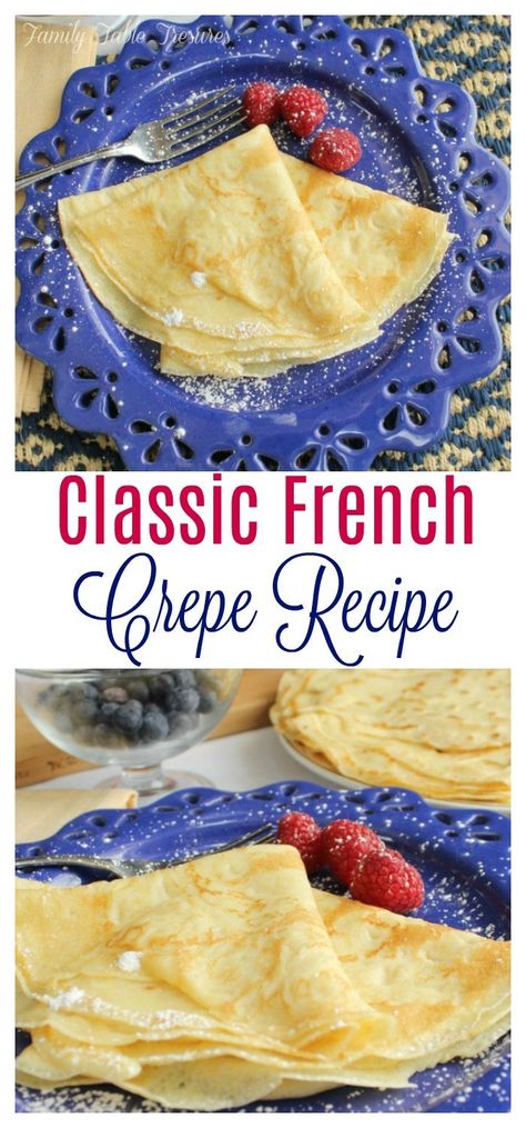 Crêpe Recipe, Blintzes Recipe, French Crepe Recipe, Eggs Dinner, Crepe Recipe, Sweet Crepes, French Crepes, Savory Crepes, French Recipes