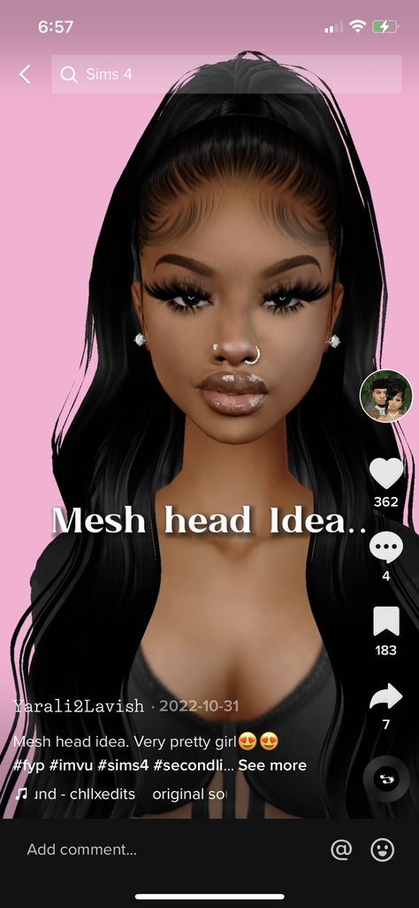 Imvu Heads, Sims 4