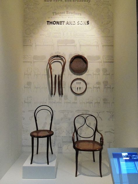 deconstructed chair In the Furniture Gallery, Victoria and Albert Museum by rosemarybeetle, via Flickr Chair Showroom, Deconstructed Chair, Fireplaces Layout, Showroom Inspiration, Gallery Furniture, Furniture Gallery, Showroom Design, Display Furniture, Furniture Factory