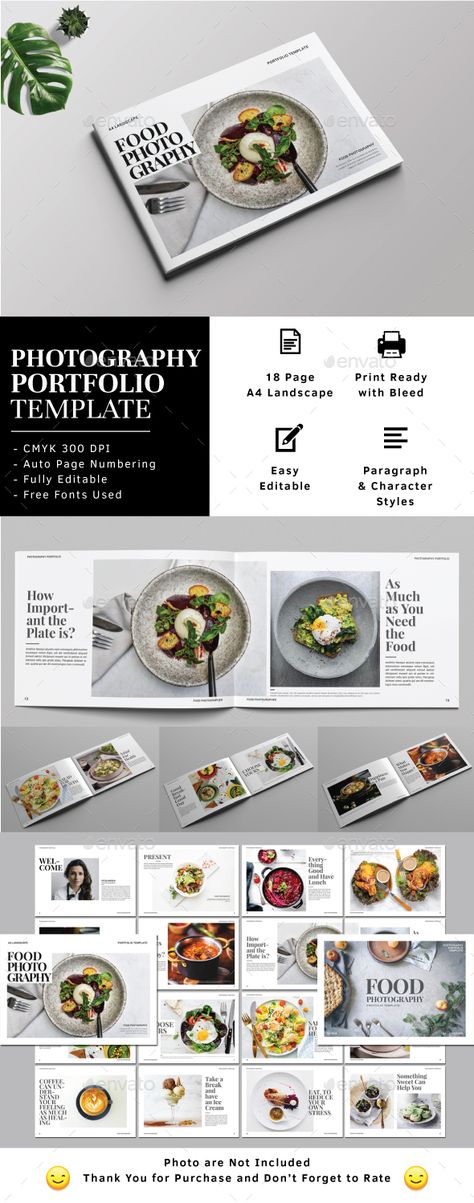 Food Photography Portfolio Photography Portfolio Book, Food Catalog, Catalog Design Layout, Photography Portfolio Template, Graphic Layout, Printed Portfolio, Style Character, Portfolio Design Layout, Card Photography