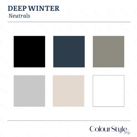 ⭐️ SAVE IT FOR LATER ⭐️ Some of the best colours, neutrals and colours to avoid for DEEP WINTER. . . . . . . . #colouranalysis #deepwinter #winterpalette #style #color #coloranalysis Fall Outfits For Deep Winter, Deep Winter Color Palette Neutrals, True Winter Neutrals, Deep Winter Neutral Colors, Deep Winter Neutrals, Winter Colour Palette Fashion, Colour Palette Winter, Deep Winter Style, Improve Style