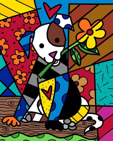 romero britto Brito Art, Romero Britto Art, Britto Art, Painted Bottles, Art Web, Tableau Design, Graffiti Painting, Paris Art, Arte Animal