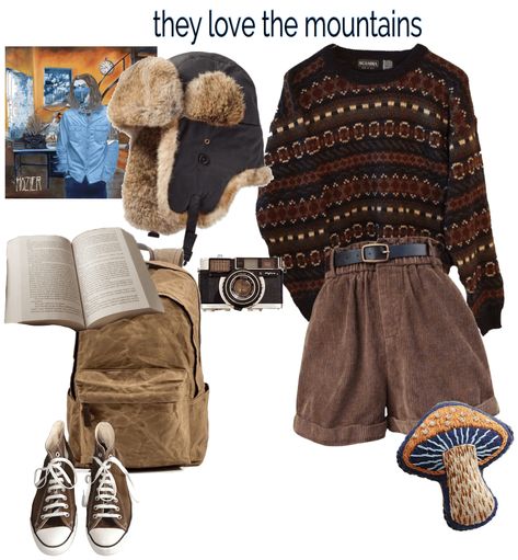 Mountain Aesthetic Clothes, Mountain Town Outfit, Mountains Outfit, Adventurer Outfit, Cryptidcore Outfit, Style Inspo Summer, Town Outfits, Look Grunge, Cabin Core