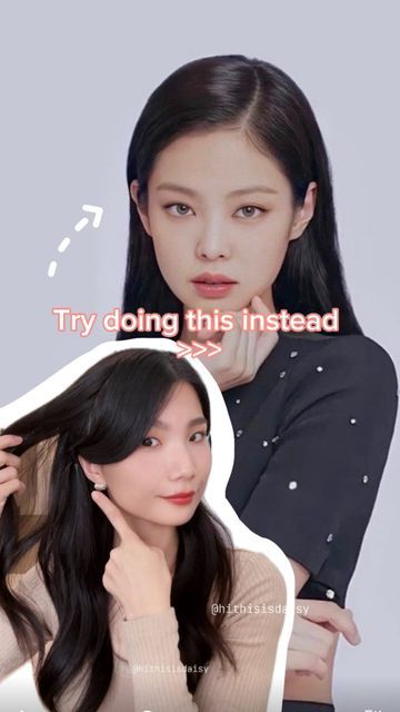 Beauty Content Creator, Hair Tuck, Beauty Content, Kpop Hair, Beauty Hairstyles, Messy Hair, Viral Video, Hair Dos, Messy Hairstyles